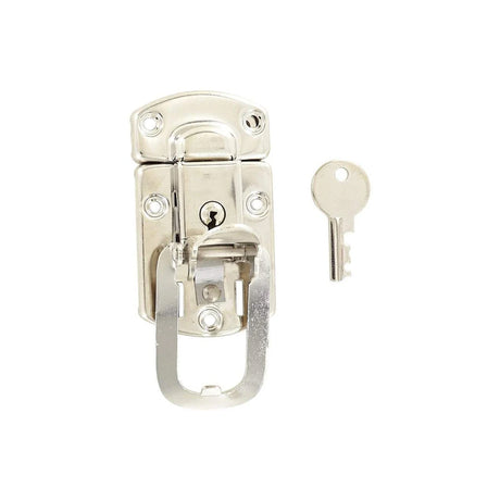 3" Nickel, Locking Drawbolt, Steel