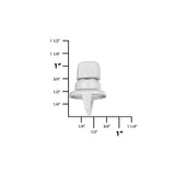 Common Sense® 5/16" Nickel Turn Button, Zinc Alloy