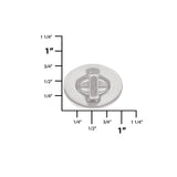 5/8” Turn Lock, Nickel Plated Over Solid Brass