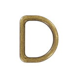 1 1/2" Antique Brass, Cast D-Ring, Zinc Alloy