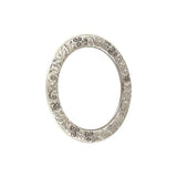 1 1/2" Antique Nickel, Cast Flat Round Ring, Zinc Alloy
