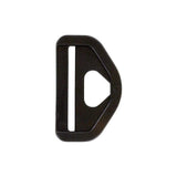 1 1/2" Black, Strap Loop with Snap Hook, Plastic