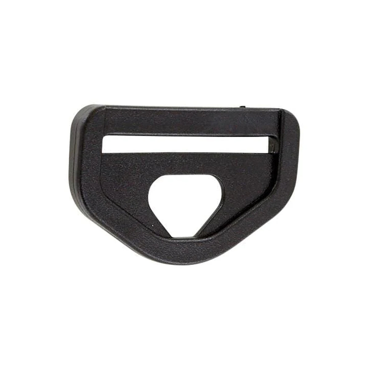 1 1/2" Black, Strap Loop with Snap Hook, Plastic
