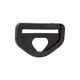 1 1/2" Black, Strap Loop with Snap Hook, Plastic