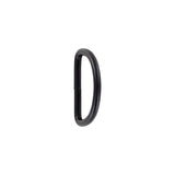 1 1/2" Matte Black, Welded D Ring, Steel