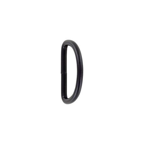 1 1/2" Matte Black, Welded D Ring, Steel