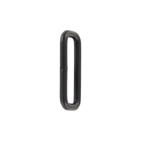 1 1/2" Matte Black, Welded Rectangular Ring, Steel