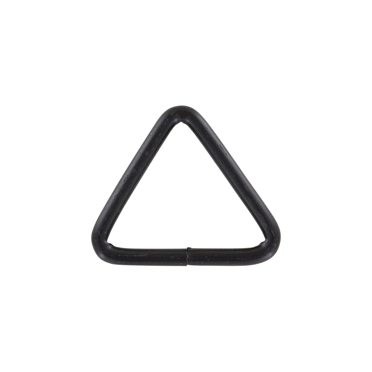 1 1/2" Matte Black, Welded Triangle Ring, Steel