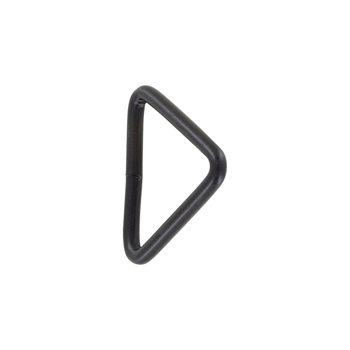1 1/2" Matte Black, Welded Triangle Ring, Steel
