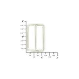 1 1/2" Nickel, Cast Concave Slide, Zinc Alloy