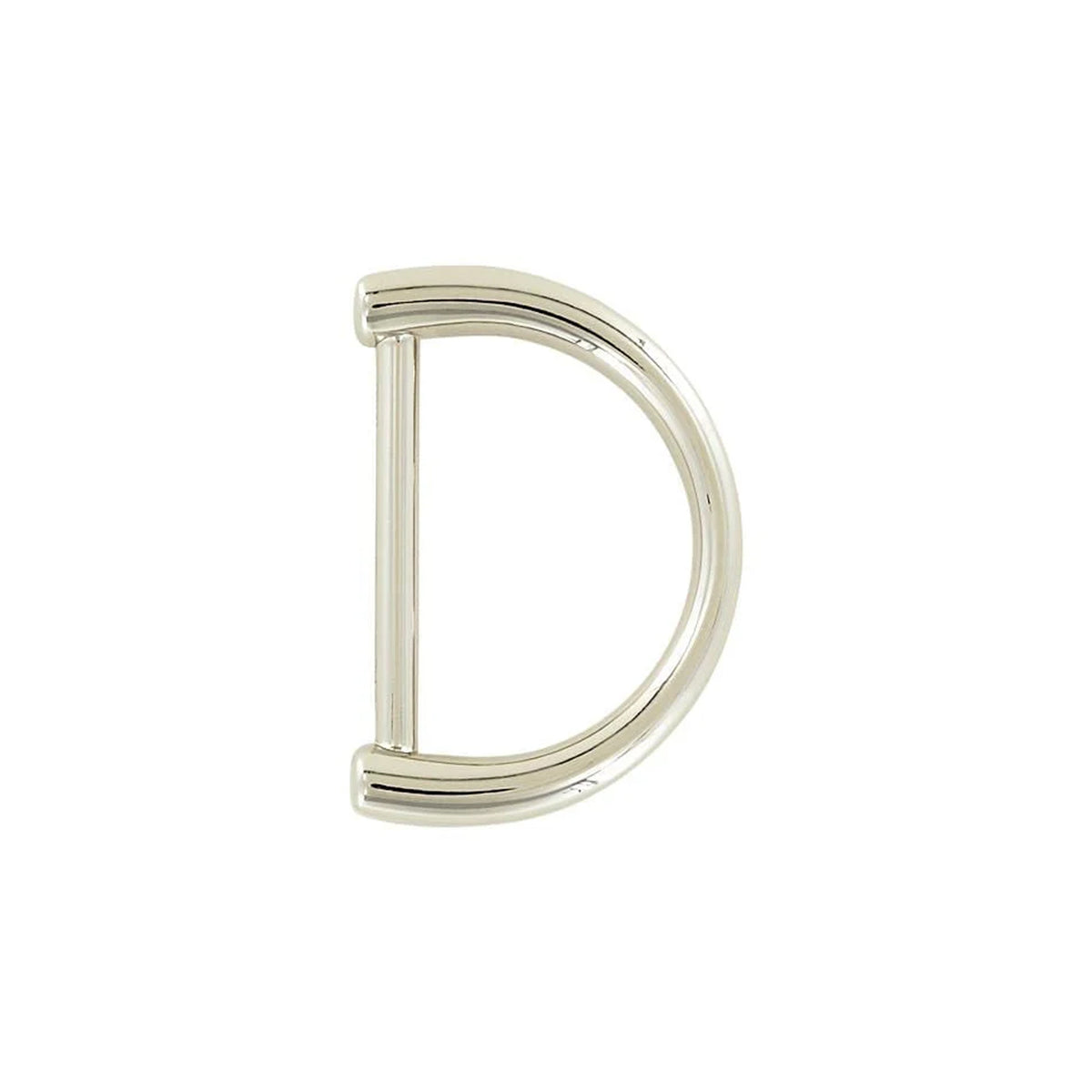 1 1/2" Shiny Nickel, D-Ring Handle Loop, Zinc Alloy