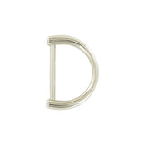 1 1/2" Shiny Nickel, D-Ring Handle Loop, Zinc Alloy
