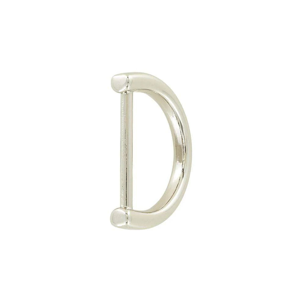 1 1/2" Shiny Nickel, D-Ring Handle Loop, Zinc Alloy