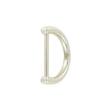 1 1/2" Shiny Nickel, D-Ring Handle Loop, Zinc Alloy
