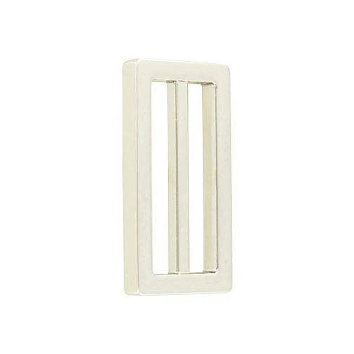 1 1/2" Shiny Nickel, Cast Strap Tri Glide Slider, Zinc Alloy