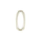 1 1/2" Shiny Nickel, Rectangular Ring, Zinc Alloy