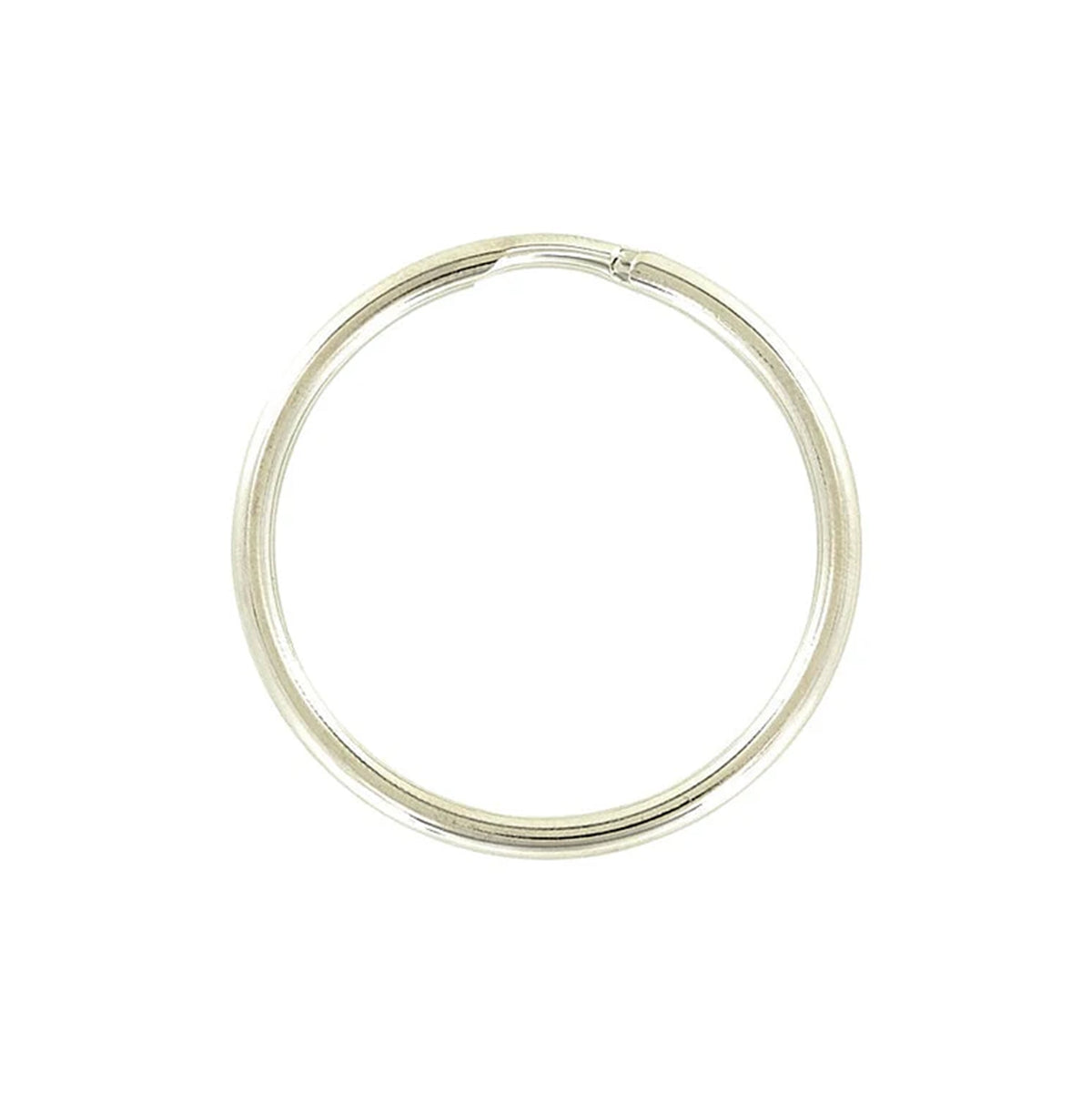 1 1/2" Nickel, Split Key Ring, Steel
