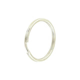 1 1/2" Nickel, Split Key Ring, Steel