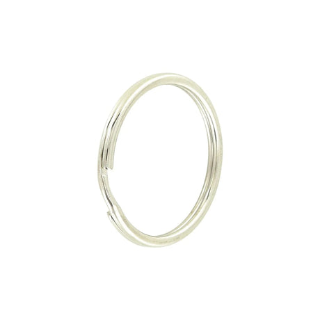 1 1/2" Nickel, Split Key Ring, Steel