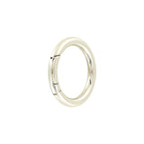1 1/2" Shiny Nickel, Spring Gate Round Ring, Zinc Alloy