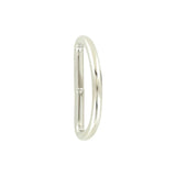 1 1/2" Nickel, Welded D Ring Low Profile, Steel