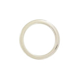 1 1/2" Shiny Nickel, Cast Flat Round Ring, Zinc Alloy