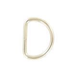 1 1/2" Shiny Nickel, Split D Ring, Steel