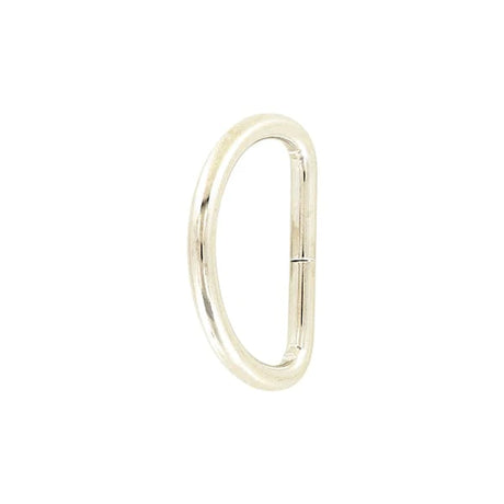 1 1/2" Shiny Nickel, Split D Ring, Steel