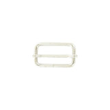 1 1/2" Shiny Nickel, Adjustable Strap Slide, Steel