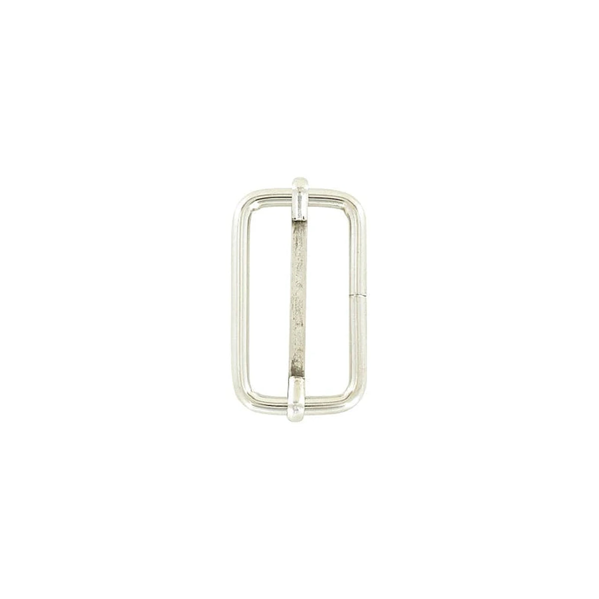 1 1/2" Shiny Nickel, Adjustable Strap Slide, Steel