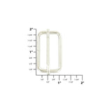 1 1/2" Shiny Nickel, Adjustable Strap Slide, Steel