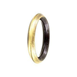 1 1/4" Antique Brass, Beveled Round Ring, Zinc Alloy