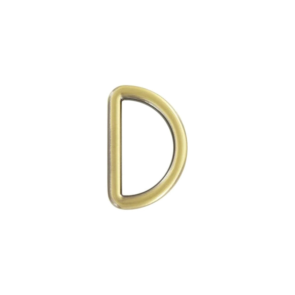 1 1/4"Antique Brass, Solid D Ring, Zinc Alloy