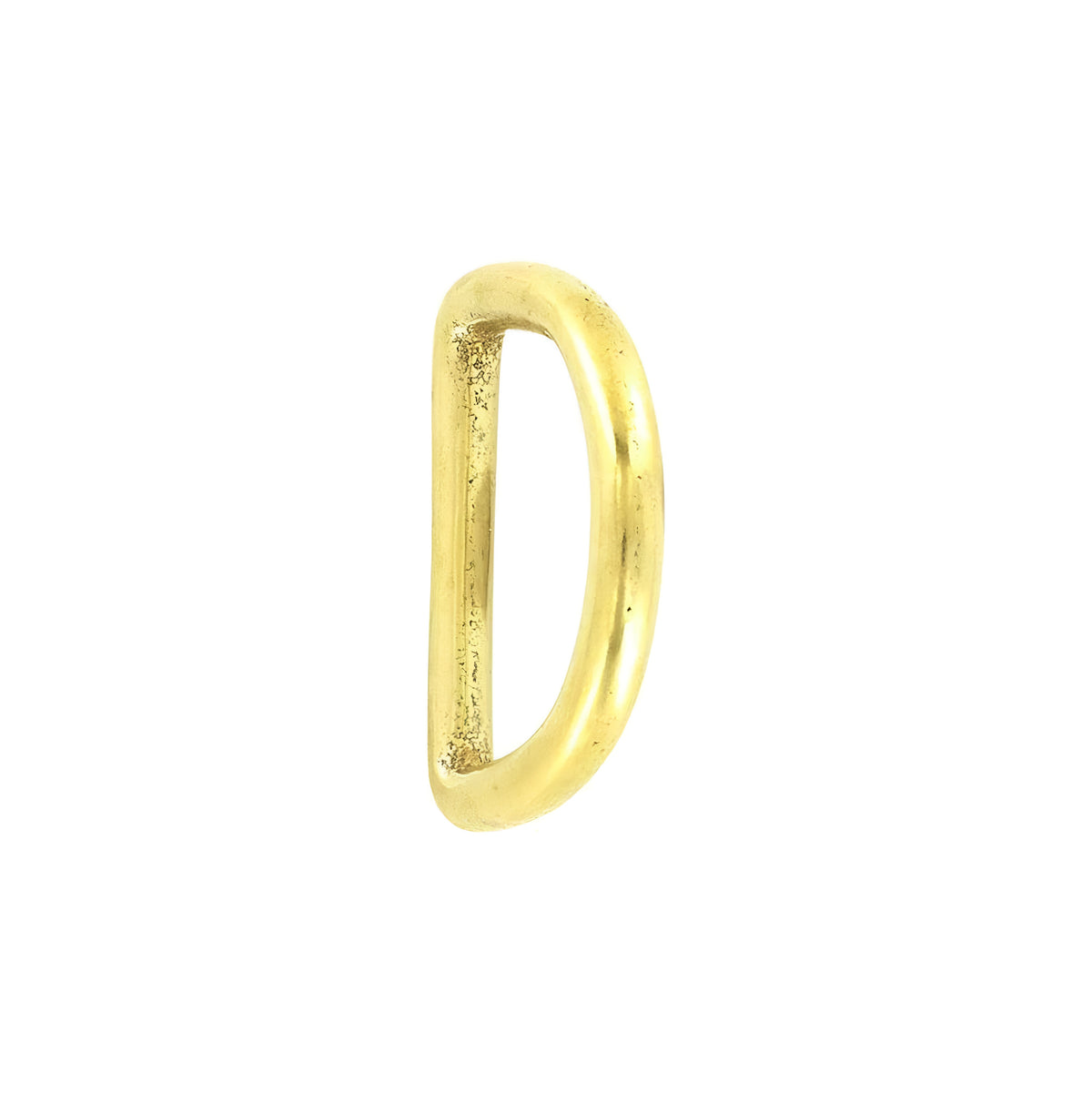 1 1/4" Brass, Cast D-Ring, Solid Brass