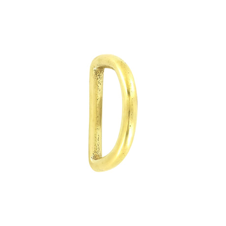 1 1/4" Brass, Cast D-Ring, Solid Brass
