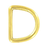 1 1/4" Brass, Cast D-Ring, Solid Brass