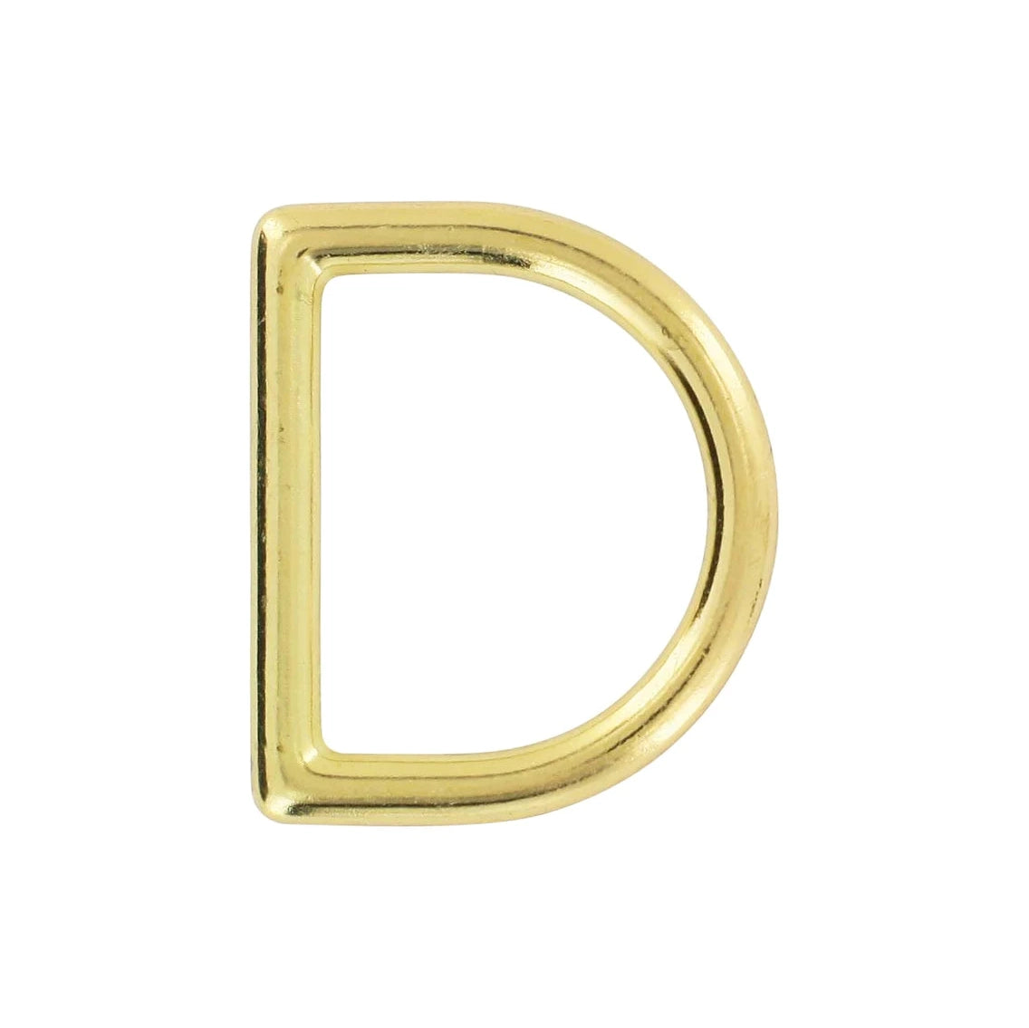1 1/4" Brass, Cast D-Ring, Zinc Alloy