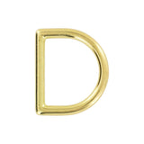 1 1/4" Brass, Cast D-Ring, Zinc Alloy