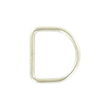 1 1/4" Nickel, Split D Ring, Steel