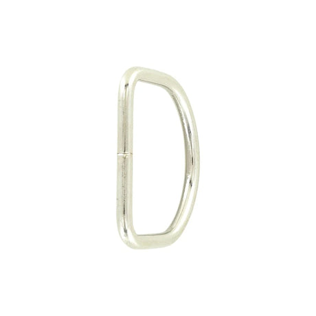 1 1/4" Nickel, Split D Ring, Steel