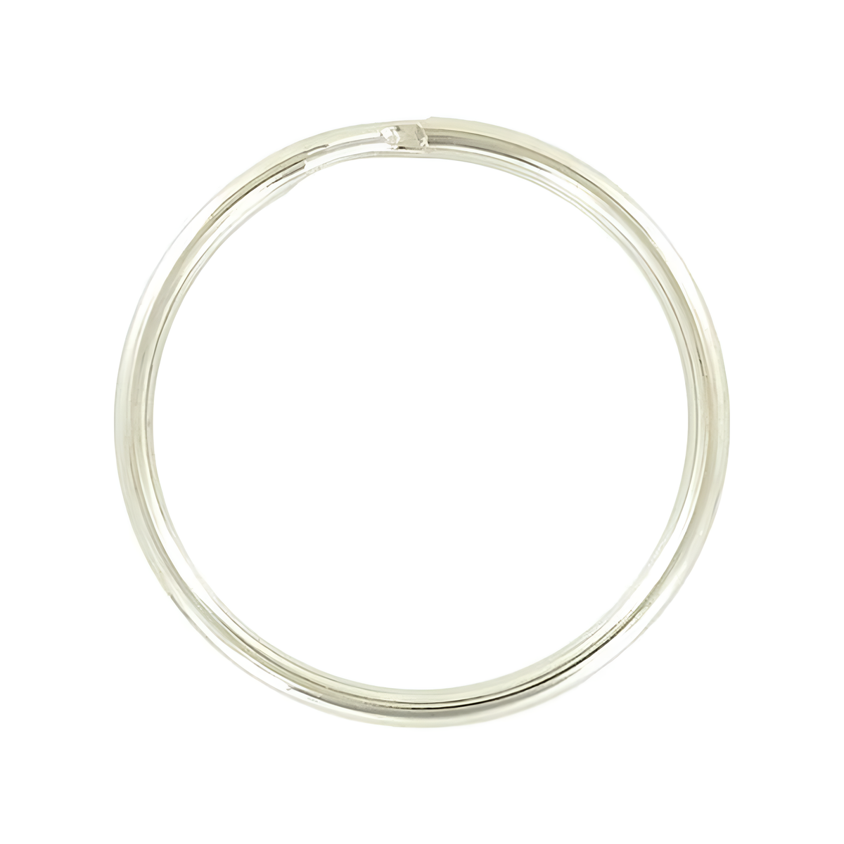1 1/4" Nickel, Split Key Ring, Steel