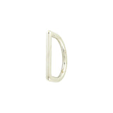 1 1/4" Shiny Nickel, Cast D-Ring, Zinc Alloy
