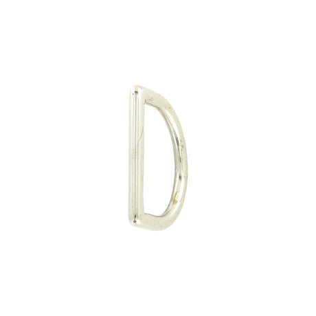 1 1/4" Shiny Nickel, Cast D-Ring, Zinc Alloy