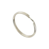 1 1/8" Nickel, Split Key Ring, Steel