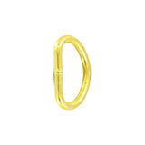 1/2" Brass, Split D Ring Light, Steel