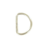 1/2" Shiny Nickel, Split D Ring Light, Steel