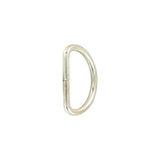 1/2" Shiny Nickel, Split D Ring Light, Steel