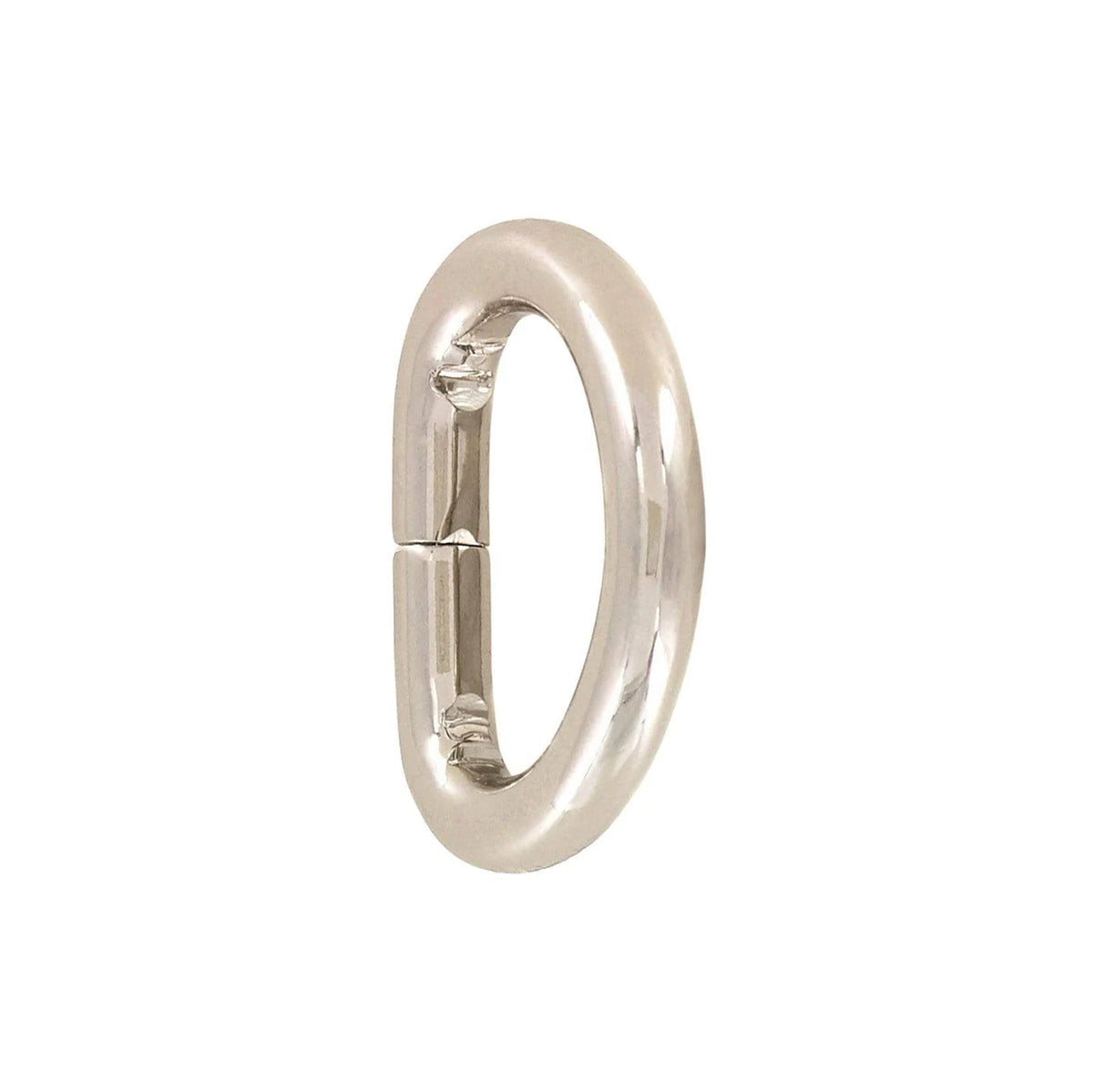 1/2" Nickel, Split D Ring, Steel