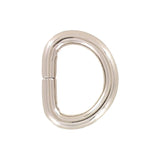 1/2" Nickel, Split D Ring, Steel