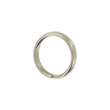 1/2" Nickel, Split Key Ring, Steel